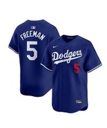 Freddy Freeman #5 Dodgers Men&#39;s Away Alt Blue Replica Jersey - $1,126.07 MXN
