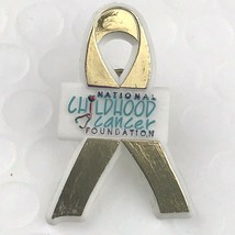 National Childhood Cancer Foundation Gold Ribbon Plastic Pin - $9.95