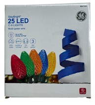 GE StayBright 25-Count Multicolor C9 LED Faceted Christmas String Lights - £14.06 GBP