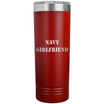 Navy Girlfriend - 22oz Insulated Skinny Tumbler - Red - £26.37 GBP