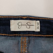 Jessica Simpson Wide Leg Utility Crop Women's Blue Denim Jeans Size 16/33 image 3