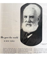1947 Alexander Graham Bell Advertisement Bell Telephone Systems AT&amp;T DWWW9 - €25,73 EUR