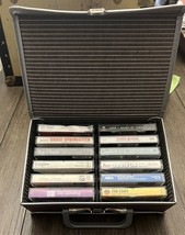 Vintage Lot of 12 Cassette Tapes with Storage Case Various Artist Light Rock Pop - £14.50 GBP