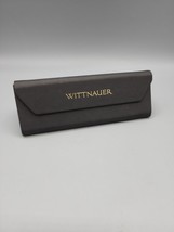 Wittnauer Hard Shell Eye Glass Case Black Magnet Closure Velvet Interior - £7.25 GBP