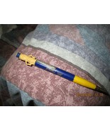 Vintage PLANTERS MR PEANUT MECHANICAL PENCIL BLUE &amp; YELLOW WORKS 1950&#39;S-... - $13.70 CAD