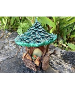 Fairy House Woodland Fantasy Home Handmade Polymer Clay Mixed Media Gnom... - £39.73 GBP