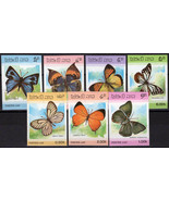ZAYIX Laos 692-698 MNH Imperf Butterflies Insects 100123S48 - $18.50