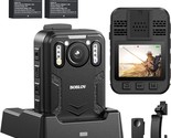 Boblov B4K2 128Gb 4K Body Worn Camera With Gps, Two 3000Mah Batteries Fo... - $233.99