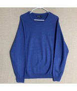 Polo Ralph Lauren Sweater Shirt Mens XL Blue Pima Cotton Pullover Knit Pony - £18.61 GBP