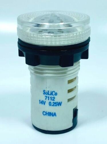 SoLiCo 7112 White LED Panel Mount Indicator White Base 14V 0.25W - $9.89