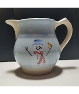 Hartstone Pottery SNOW PEOPLE 32 Oz Pitcher Artist Initialed EN - $18.69