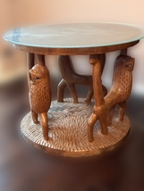 Unique Collectible Antique Hand-carved African Wooden Table - £2,639.77 GBP