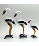 New!! Murano Glass Unique Handcrafted Lovely Stork Family Figurine Set, ... - $109.27 CAD