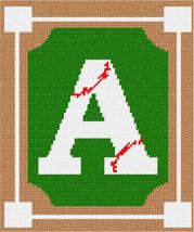 Pepita Needlepoint kit: Letter A Baseball 2, 7&quot; x 8&quot; - £40.09 GBP+