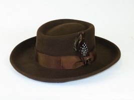 Men Bruno Capelo Hat Australian Wool Crushable Wide Brim GAMBLER GAM101 Brown image 4
