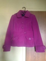 Jack by BB Dakota Purple Peacoat Girls SZ S - £38.01 GBP