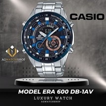 Neue Casio Edifice ERA-600DB-1AVUDF Analog-Digitaluhr für Herren – Silber - £91.78 GBP