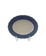 Royal Swan 22 KT Gold Blue and White Oval Serving Platter Made in England - $39.58