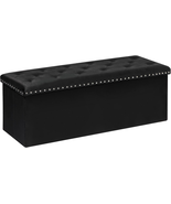 Storage Ottoman Bench, Folding Tufted Ottomans with Storage, Extr - €118,16 EUR