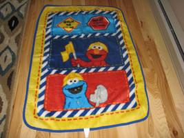 Crown Crafts Sesame Street Baby Luxury Plush Furry Throw Blanket Elmo Cookie - £28.47 GBP