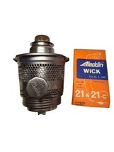 Aladdin Nickel Plated 21c Oil lamp font Made In England and New 21, 21c ... - £46.63 GBP