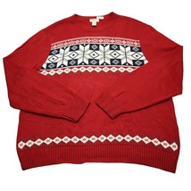 Dockers Shirt Mens 2XL XXL Red Blue Sweater Pullover Sweatshirt Golf Out... - £20.55 GBP