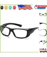 ANSI Certified Black Frame Reader Safety Glasses - Clear Scratch-Resista... - $26.56 CAD