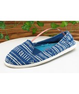 Blowfish Women Sz 8 M Blue Flat Fabric Shoes - £15.60 GBP