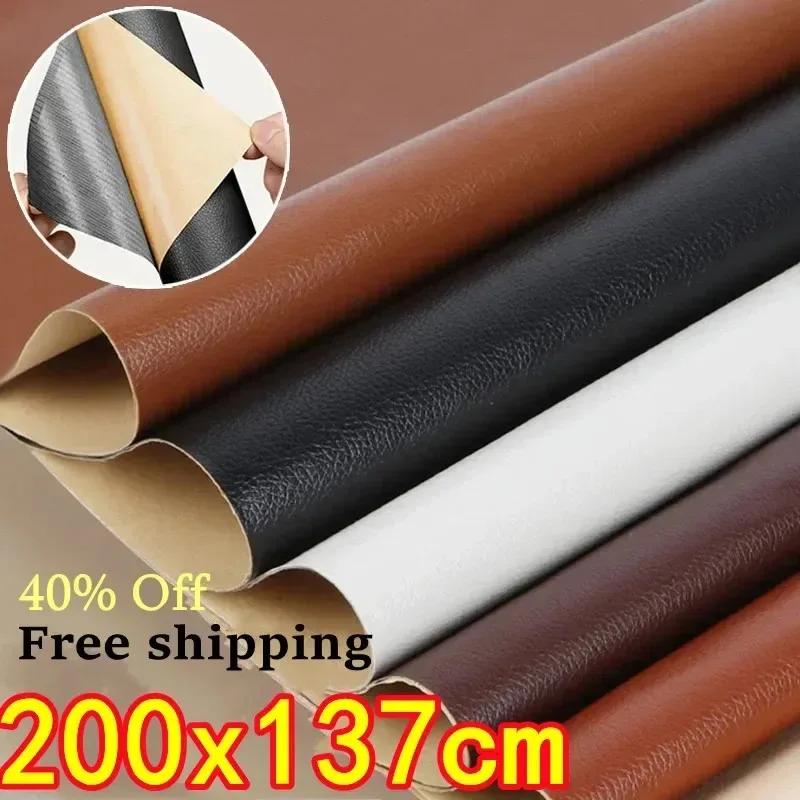 Self-Adhesive Leather Repair Stickers Sofa Hole Fix Patch PU Synthetic Leather H - £28.38 GBP