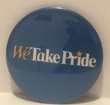 We Take Pride Blue Pinback Button - £5.51 GBP