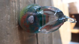 Vintage Glass PEAR Paperweight by FM Konstglas - $29.69