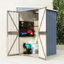 Garden Shed Grey Galvanized steel, metal Medium Storage - $3,366.80 MXN
