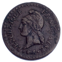 Lan 7 (1798-99) France Centimes Pièce de Monnaie (VF) Très Fin Km #646 - $57.17