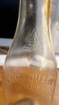 Vintage glass quart mike style bottle - £15.68 GBP