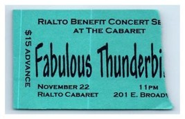 The Fabulous Thunderbirds Concert Ticket Stub November 22 Tucson Arizona - £19.43 GBP