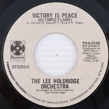 Lee Holdridge Orchestra – Victory Is Peace / Snow Frolic - 1971 45 rpm Record - £7.07 GBP