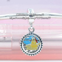 925 Sterling Silver Mele Kalikimaka Snowman Dangle Charm with Enamel Pendant  - £13.74 GBP