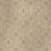 Tim Holtz PWTH032 Wallflower Tiled Green Cotton Fabric By Yard - £19.97 GBP