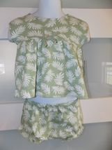 Limited Too Green/White Fern Outfit Size 3/6 Months Girl's NEW - $22.00