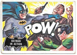 Batman Trading Card #15 Batman In Action Comic Art Series 1966 Topps Black Bat - £3.91 GBP
