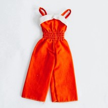 Vintage Barbie Best Buy Orange &amp; White Jumpsuit #2222 Super Star Era 1970s - $297.33 MXN