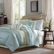 Madison Park Amherst Faux Silk Comforter Set-Casual Contemporary Design All - £77.09 GBP