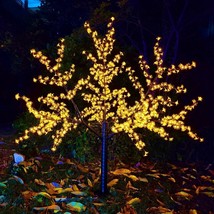Lighted Cherry Blossom Tree 1188LEDs 6.5ft. Color Yellow  -for Indoor and Outdoo - £403.59 GBP