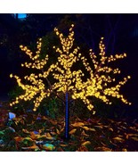 Lighted Cherry Blossom Tree 1188LEDs 6.5ft. Color Yellow  -for Indoor an... - £396.65 GBP