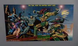 1994 Batman vs Predator poster: Vintage 43x26 DC Detective Comics promo pin-up - £37.32 GBP