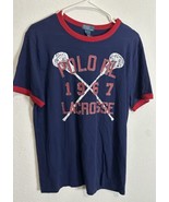 Polo By Ralph Lauren Youth Kids Lacrosse Blue T Shirt Size XL (18-20) - $526.69 MXN