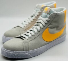 NEW Nike SB Zoom Blazer Mid Summit White Laser Orange 864349-110 Men&#39;s Size 10 - £94.95 GBP