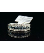 925 Silver Gold Plated  Round Cut Simulated Diamond Engagement Ring Band... - €98,18 EUR