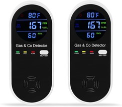 2 Packs Combination Gas &amp; Carbon Monoxide Detector, 4-In-1 Natural, Apar... - $76.96