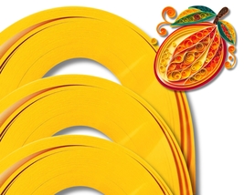 Cardstock Quilling Strips On-edge 300 Strips Buttercup X05 1 mm/3 mm/5 mm - $5.82
